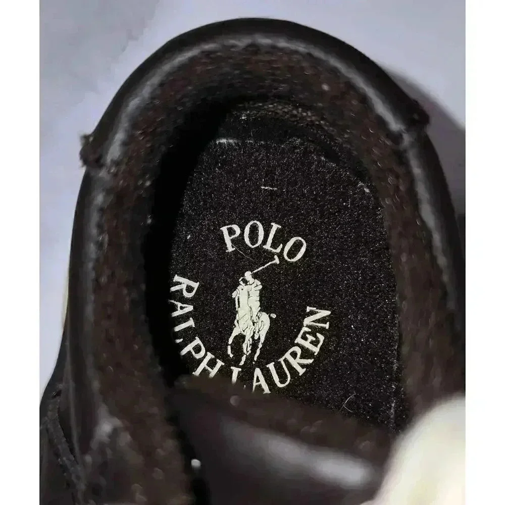 Toddler Boys Size 4 Polo Ralph Lauren Brown Leather Shoes